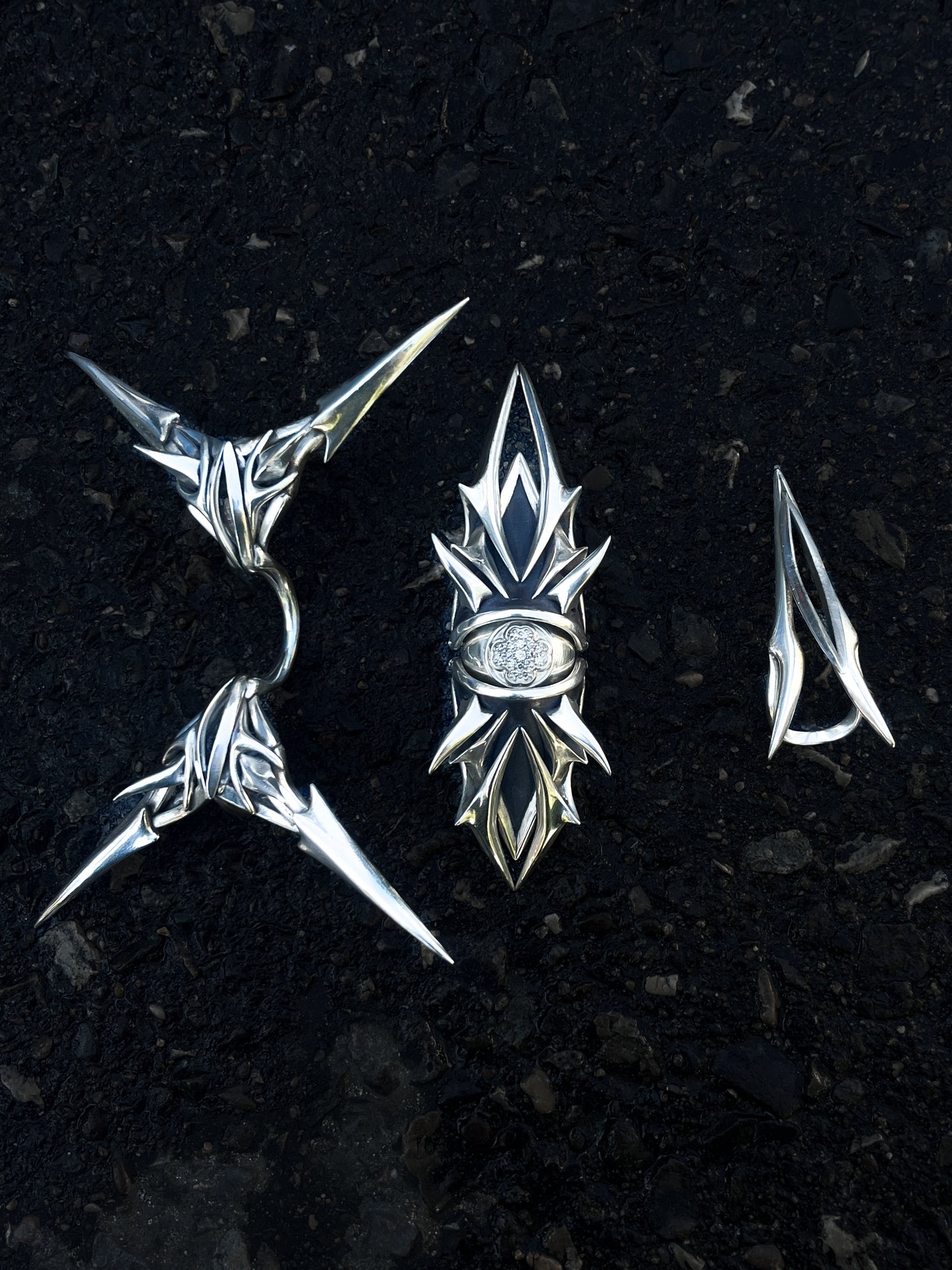 NEW! Stackable Scythe Ring