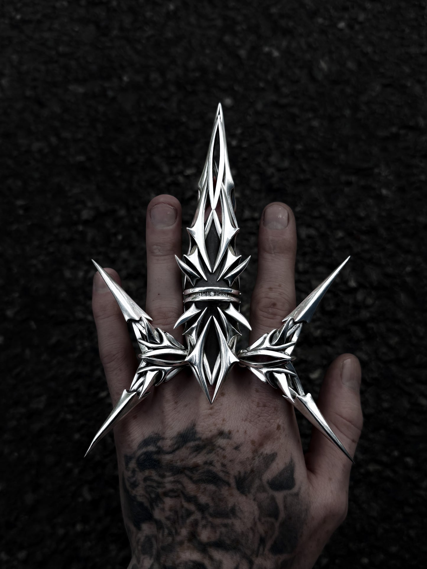 NEW!  Stackable Scythe Ring