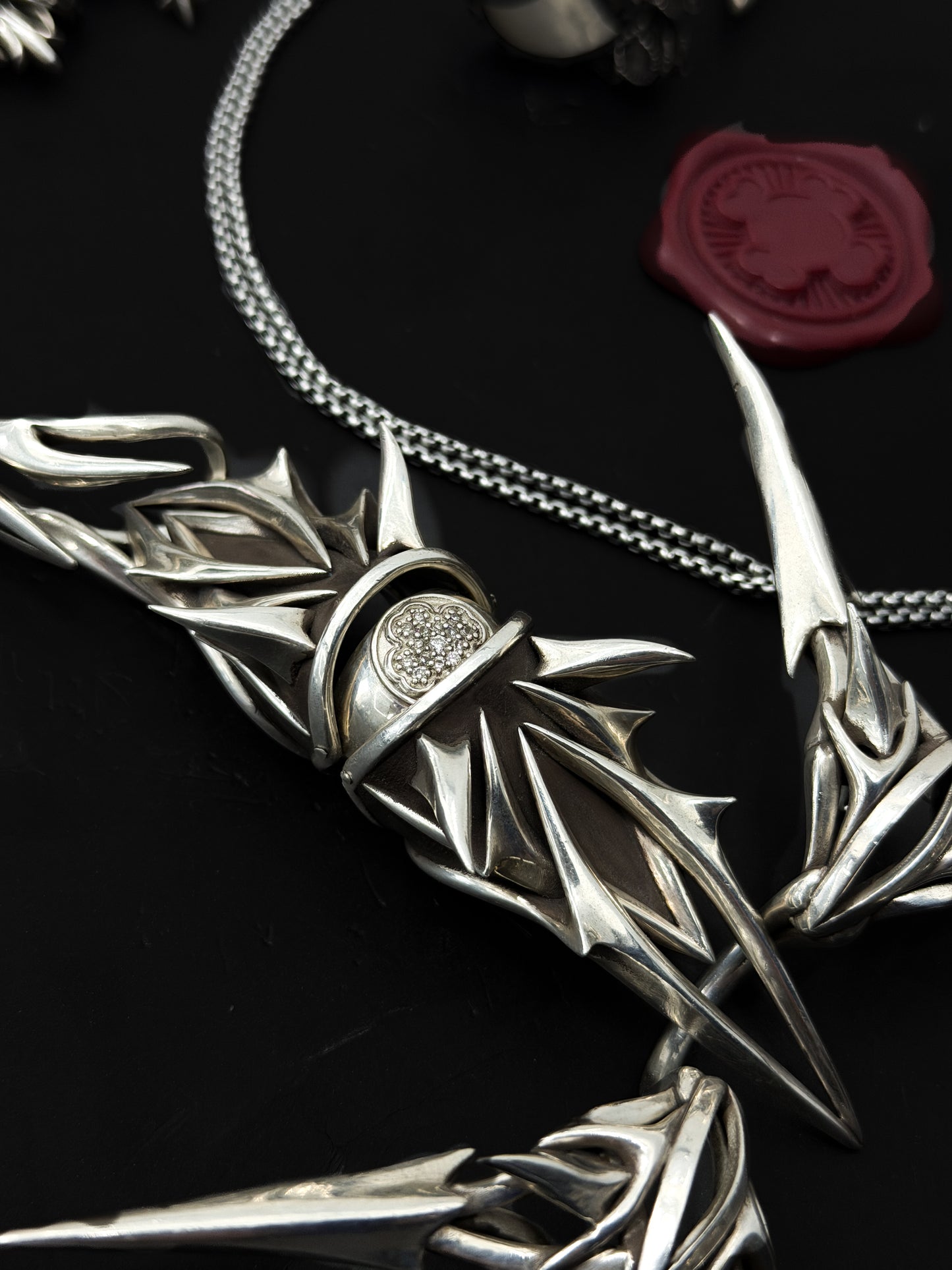 NEW!  Stackable Scythe Ring