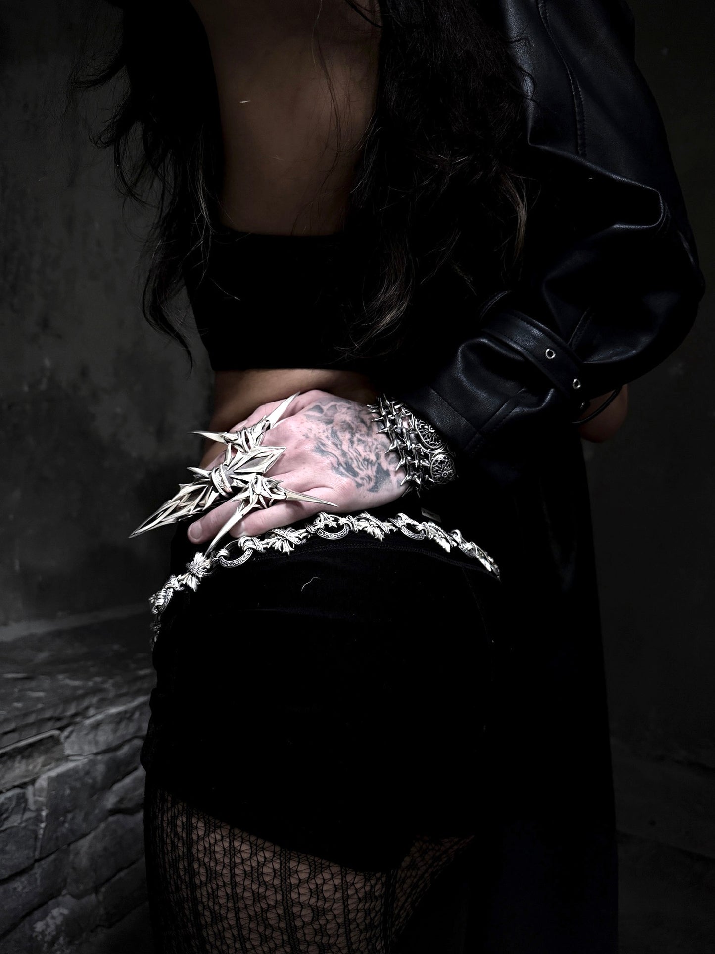 NEW!  Stackable Scythe Ring