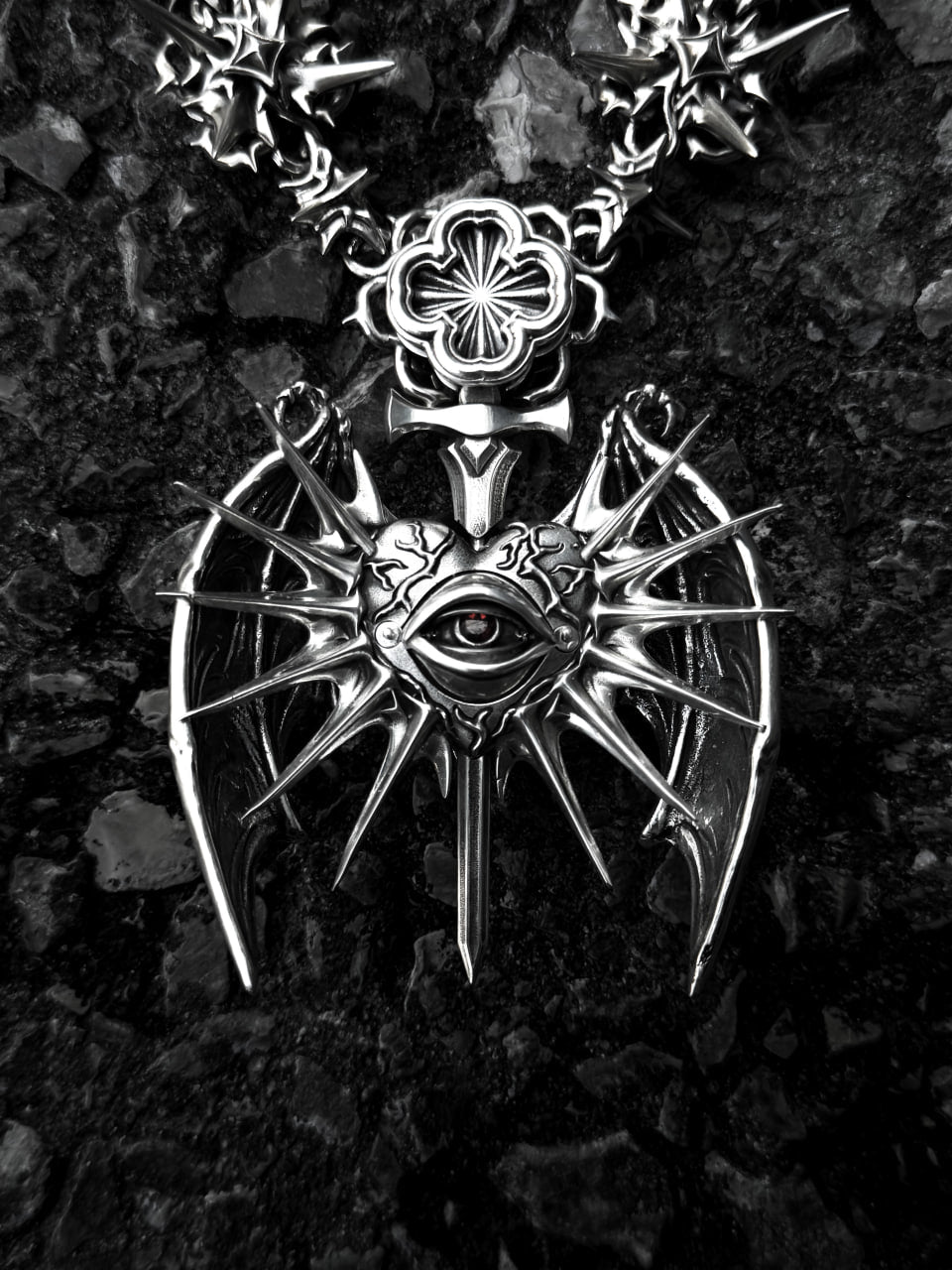 BAT PENDANT - 925 SILVER