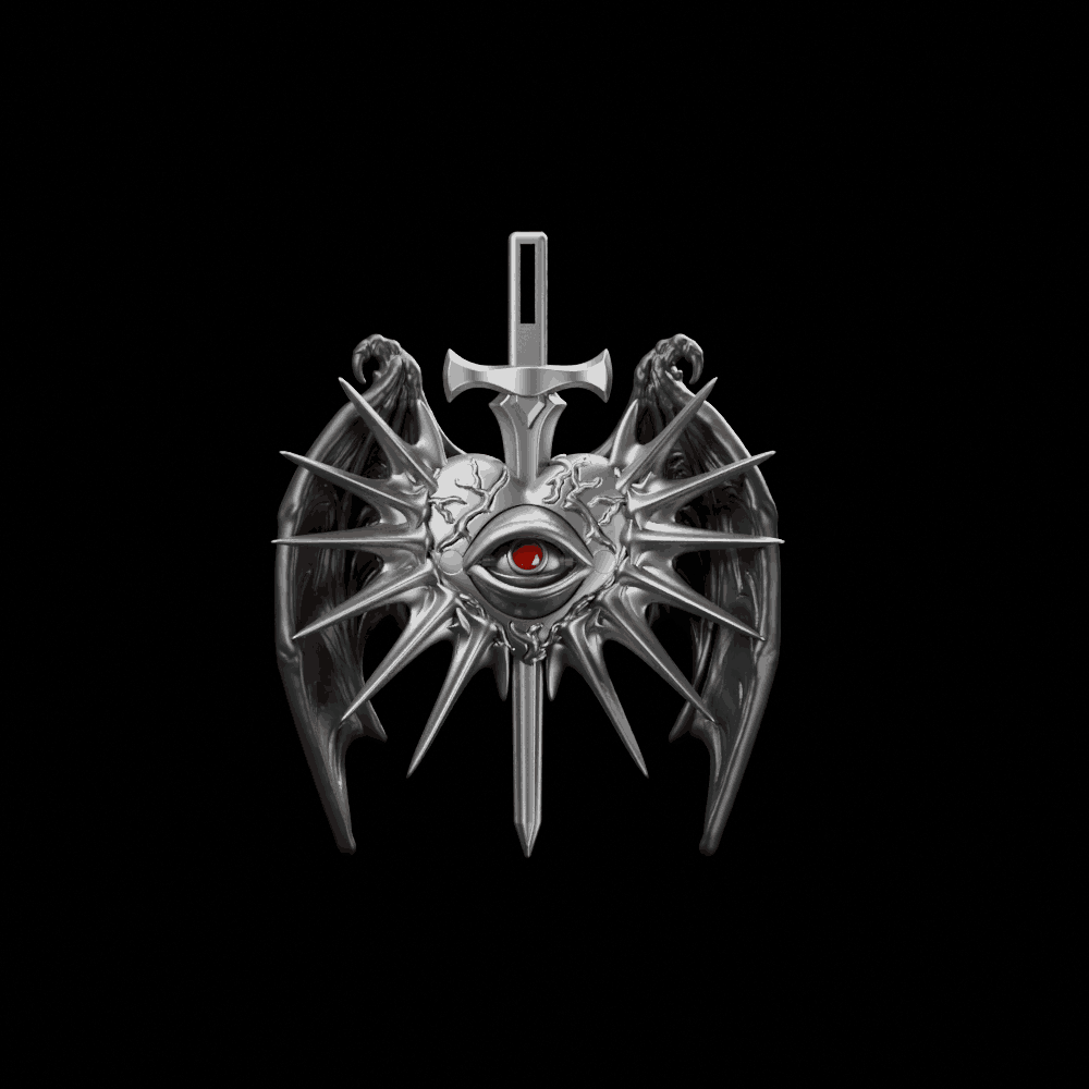 BAT PENDANT - 925 SILVER