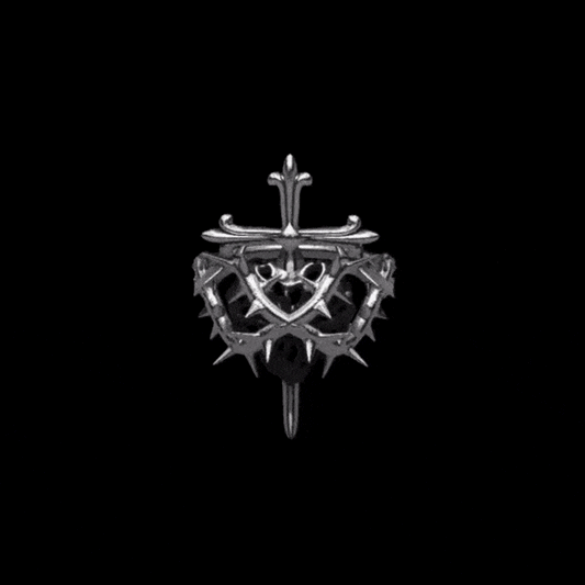 Cross & Heart Ring