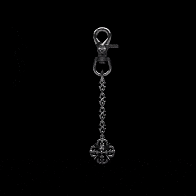 Cult Flower Keychain - 925 SILVER
