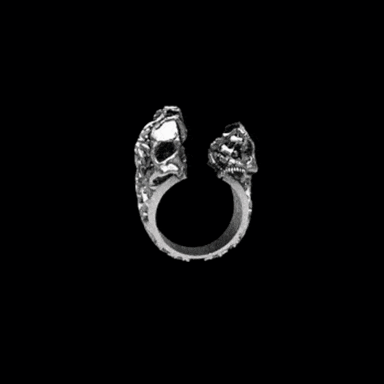 NEW! Split Skull Ring