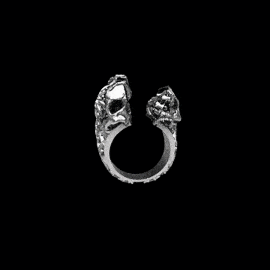 NEW! Split Skull Ring