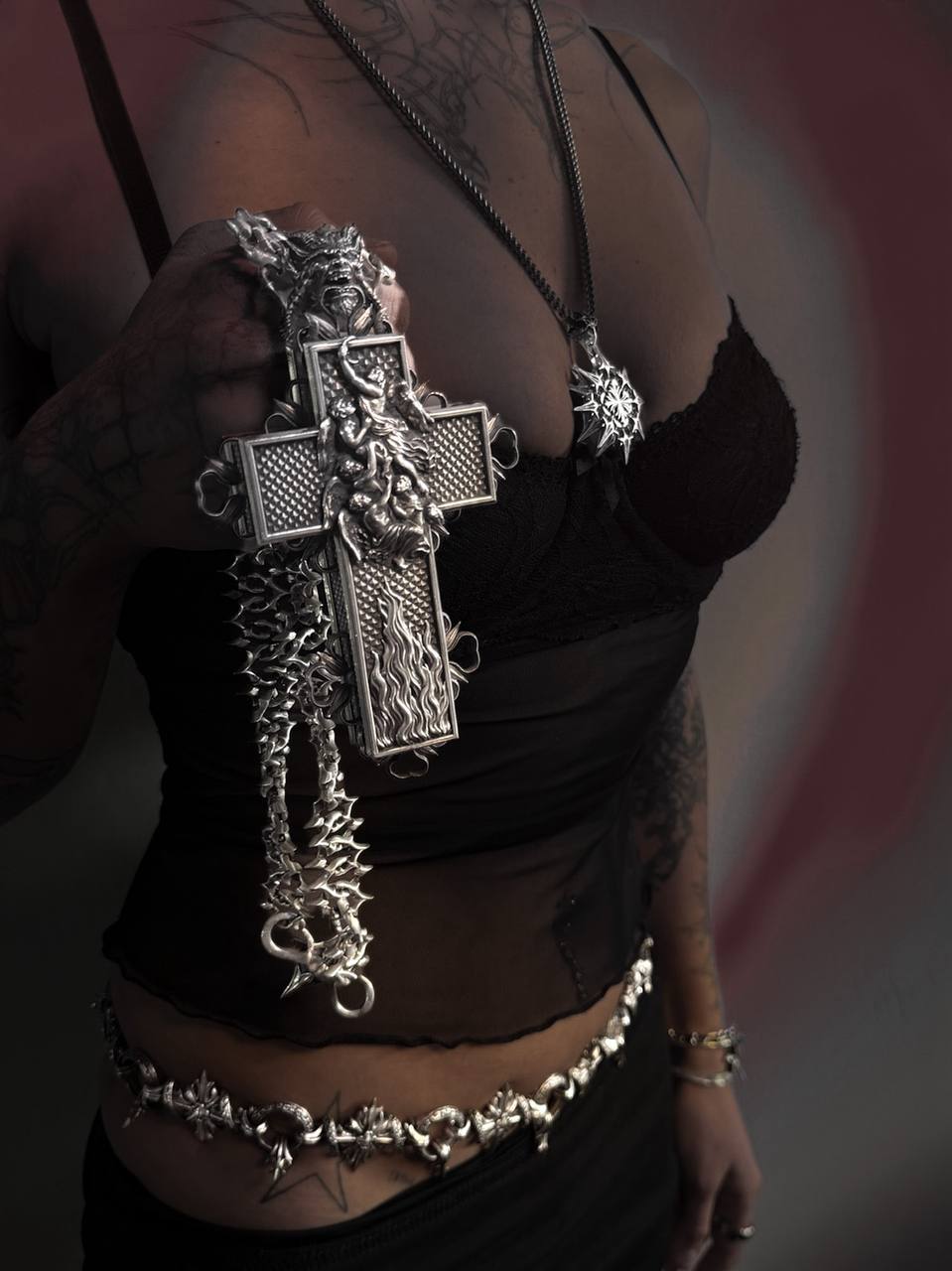 HELL CROSS NECKLACE