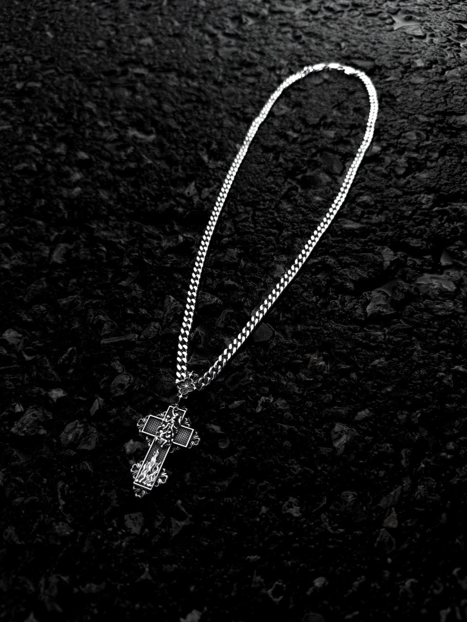HELL CROSS PENDANT - 925 SILVER